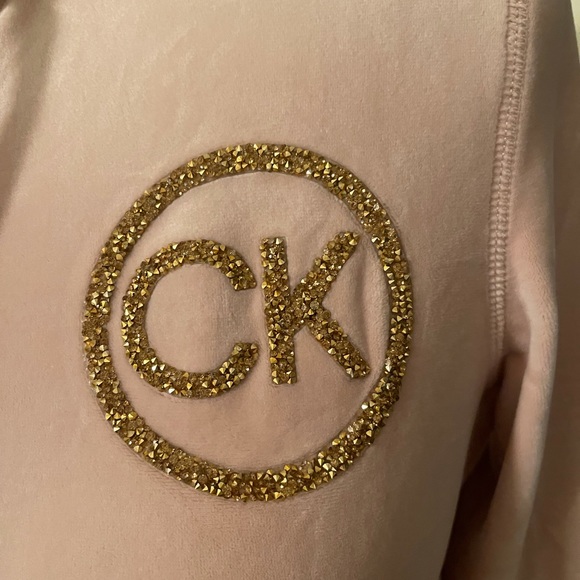 NWOT Calvin Klein velour zip up - Picture 6 of 6